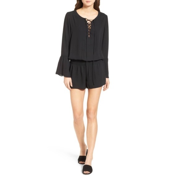 NWOT Chelsea28 | Blouson Romper black size S - Picture 1 of 7